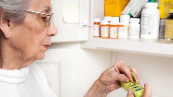 Health: Amlodipine: senior woman pill organizer 505700181