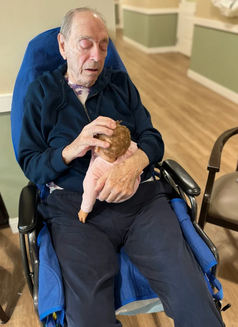 Baby Dolls and Visits With Young Families Helped My Husband With ...