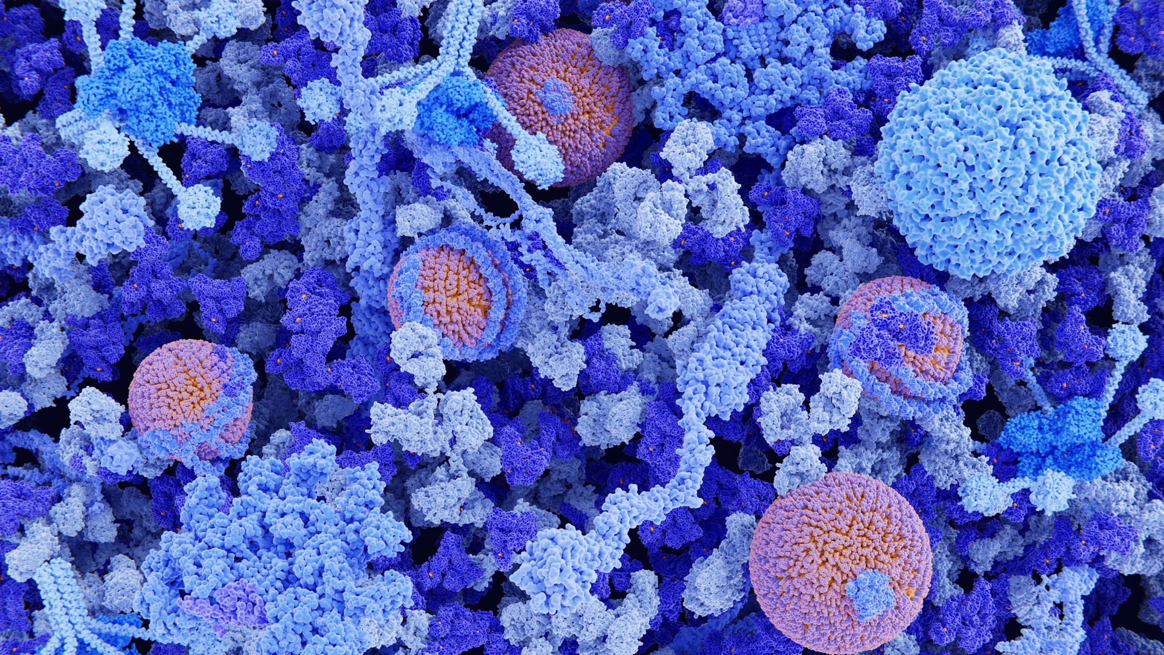 A 3D image of blood plasma.