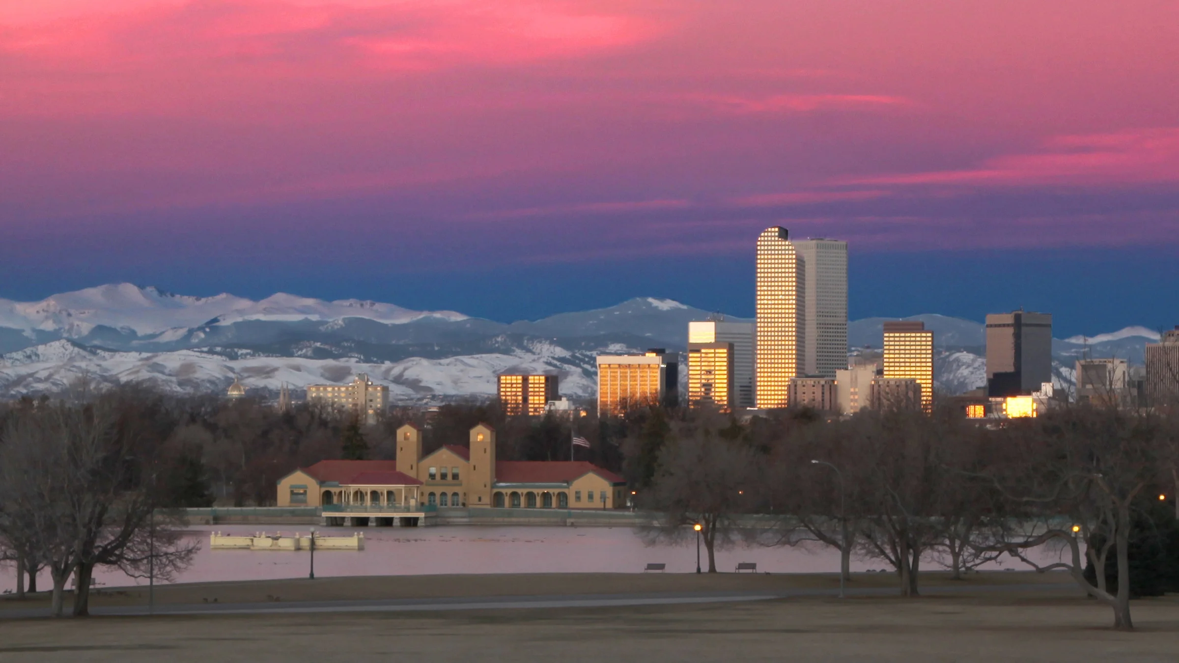 Denver skyline.