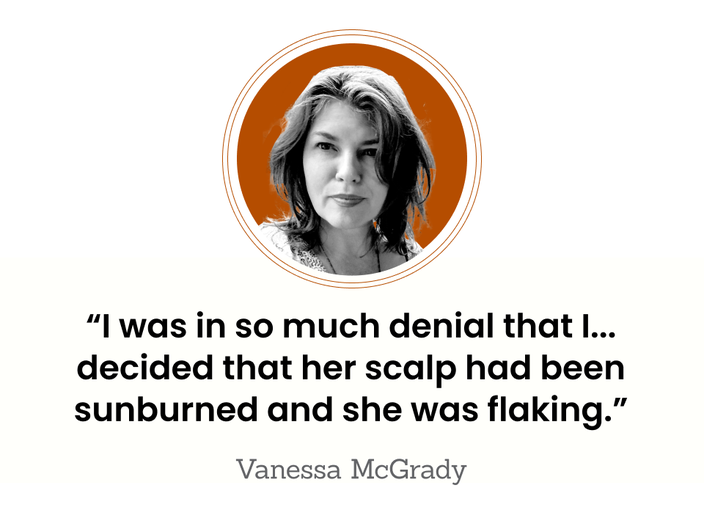 Vanessa McGrady is pictured, outdoors.