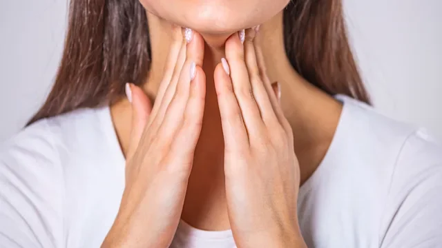 cropped shot neck tonsils 1303978987