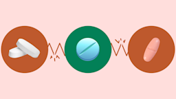 A custom graphic includes images of pills that represent fentanyl and medications that interact with it against red and green circular backgrounds.
GoodRx Health