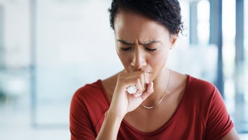 Allergies: Cough: Cold: woman coughing 1169713703