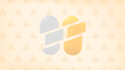 Light yellow background with texture and warning sign pattern. In the center are two oblong pills, one yellow and one white, cut into thirds.
GoodRx Health