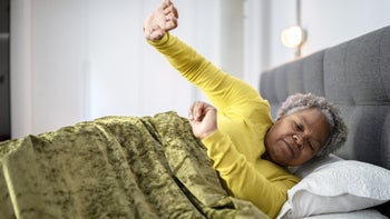 Health: Eye: senior woman waking up 1356377103