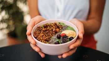 Health: Diet and nutrition: hands holding antioxidant bowl 1279607337