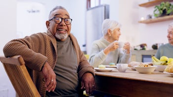 Dementia: portrait of a senior man smiling 1975776220