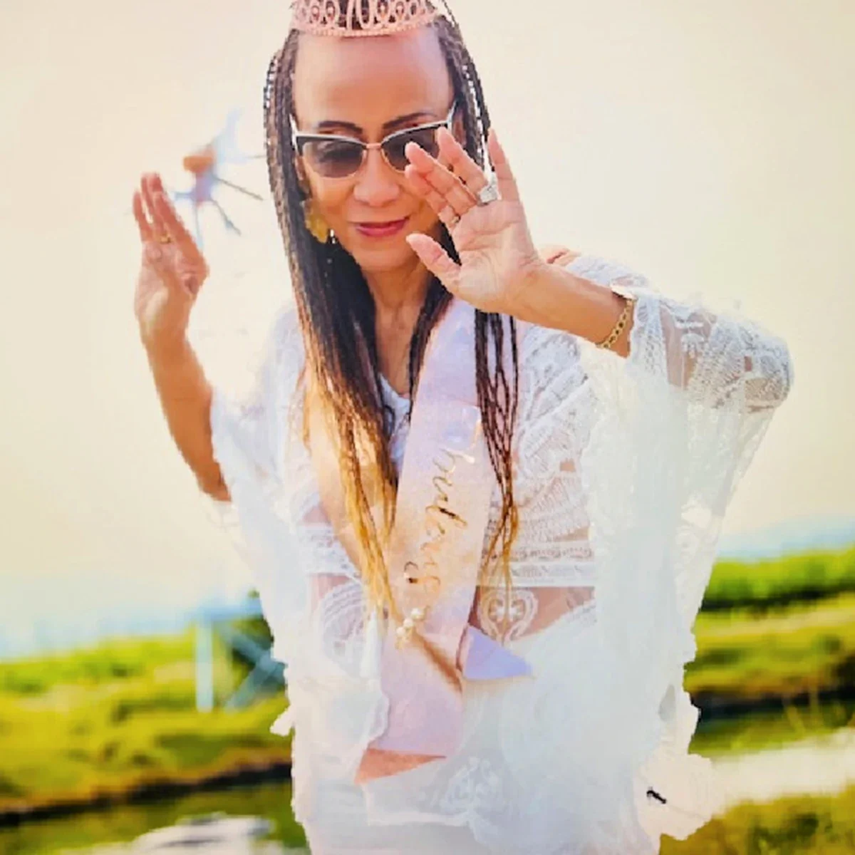 Mischwa Murphy-McAdams is pictured dancing.