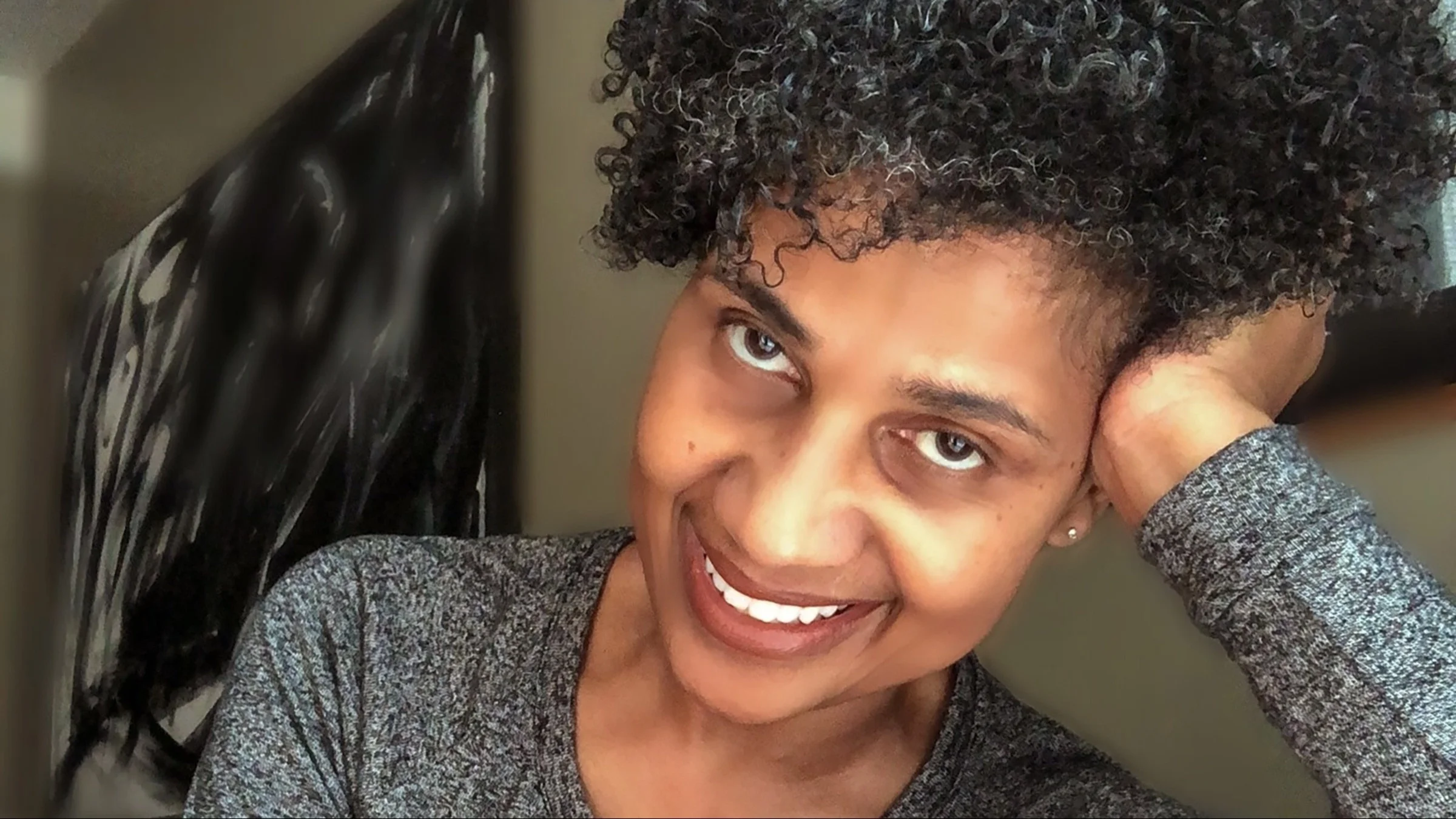 Portrait of Lovaine Cohen, indoors