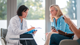 A healthcare professional is discussing a treatment plan with their patient.
AzmanL/E+ via Getty Images 