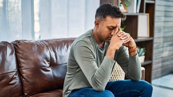Health: Calcium channel blockers: man resting on couch 1294430340