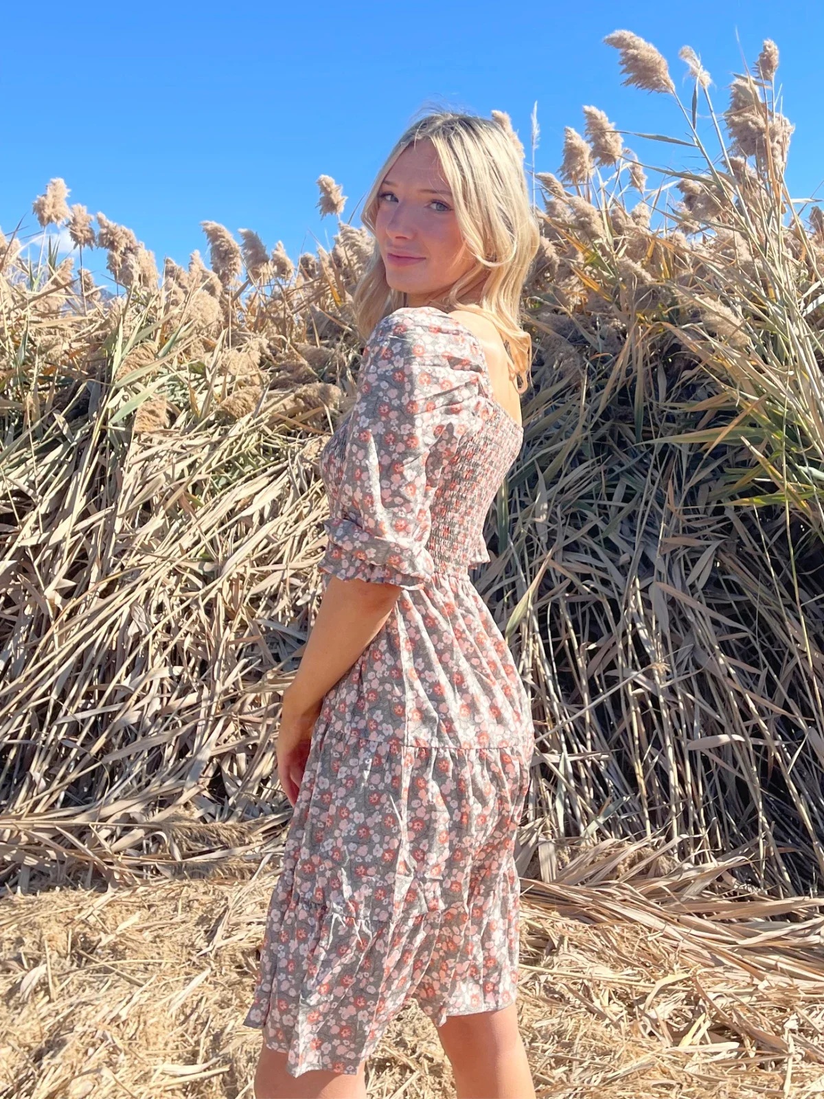 Kylie Payne is pictured posing for a portrait outdoors.