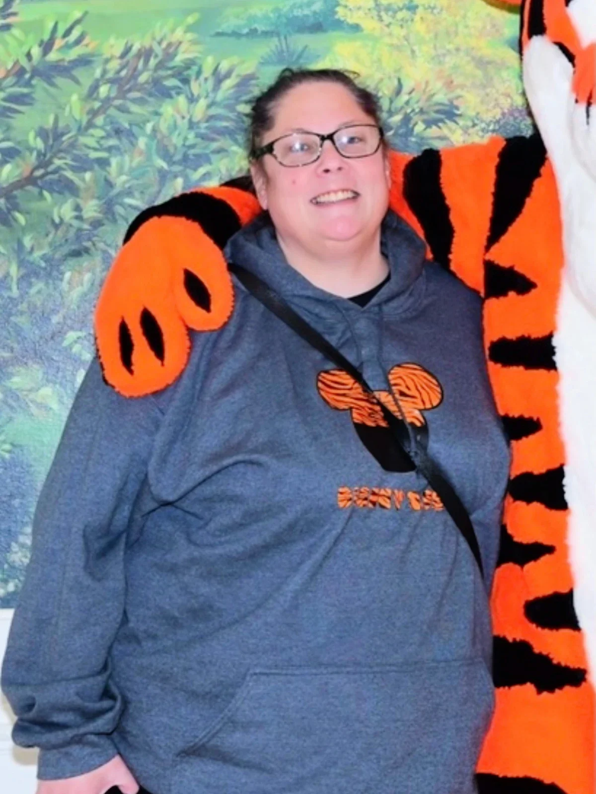 Tara Johnson is pictured before losing weight.