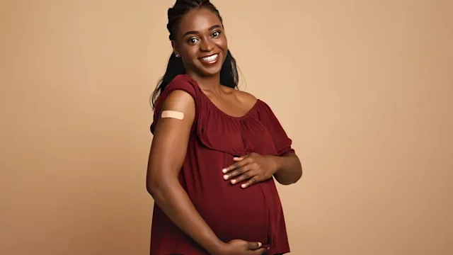 covid-19: portrait of pregnant woman after vaccine 1332475276(1)