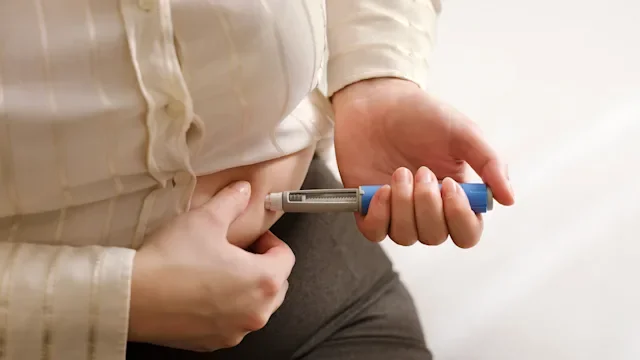 GLP-1 agonists: closeup injection 2190382206