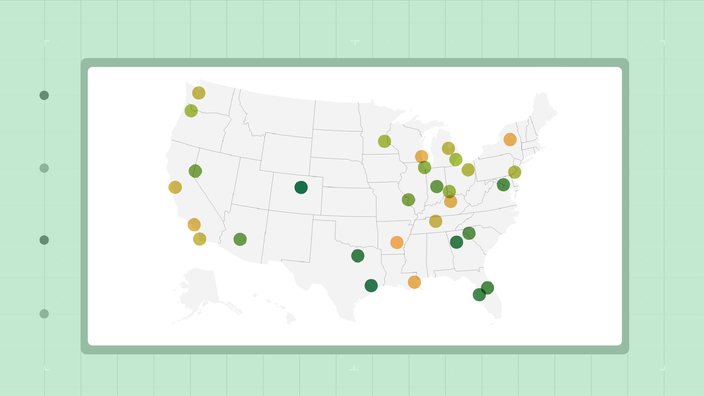 Map of The Most and Least Expensive Cities for Prescription Medications