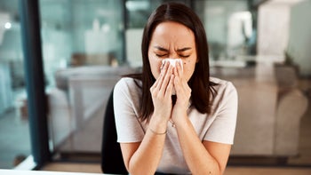 Health: Alpha agonists: woman blowing nose 1273195502