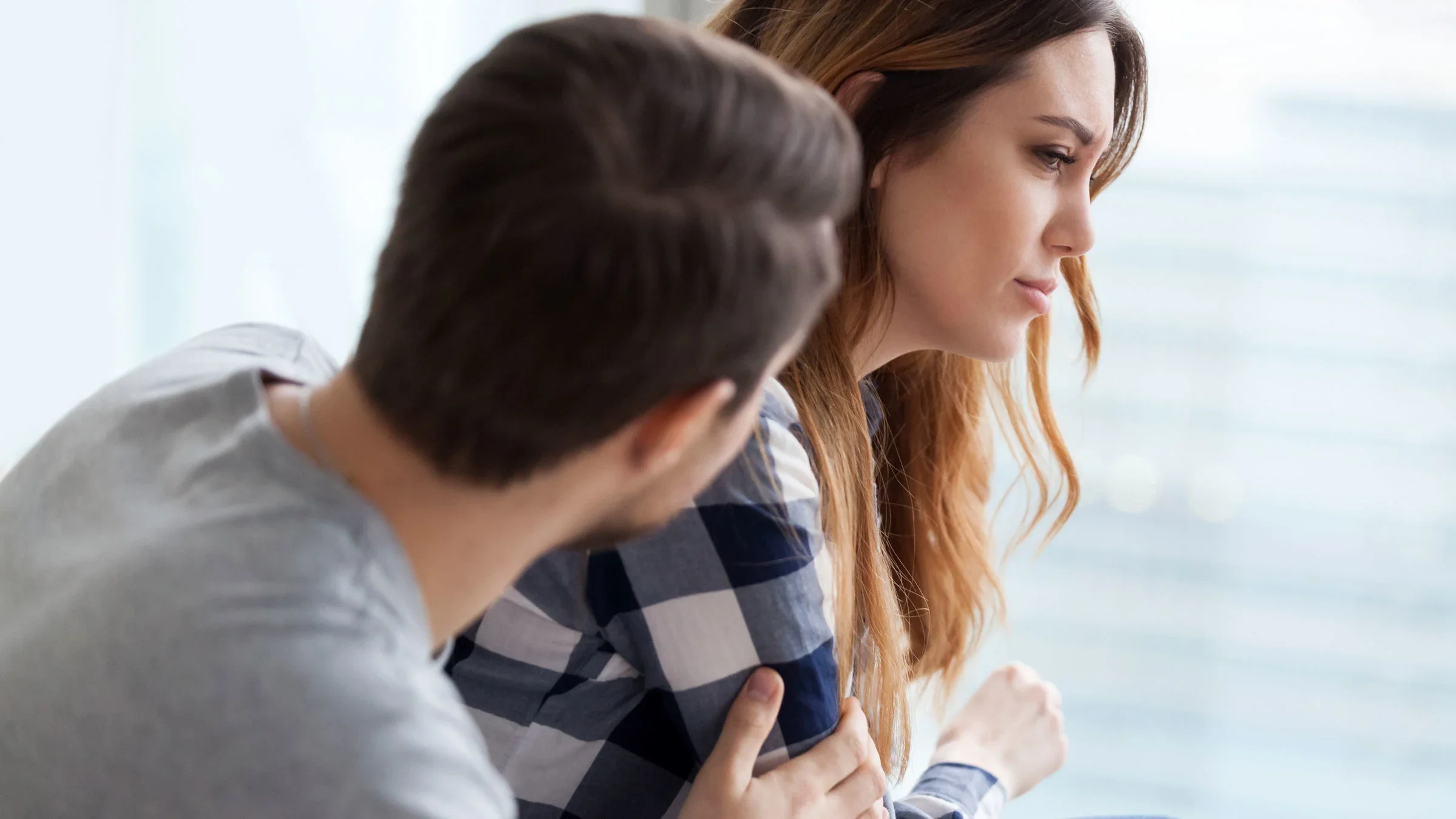 Woman being comforted.
fizkes/iStock via Getty Images Plus
