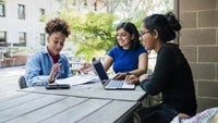 Teen Health: group studying at university 1250412729