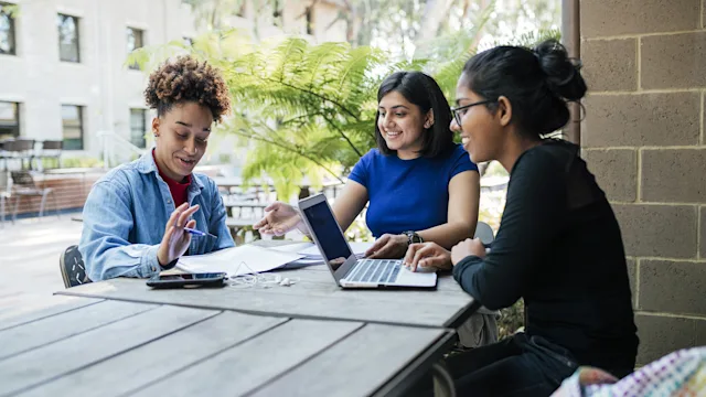 Teen Health: group studying at university 1250412729