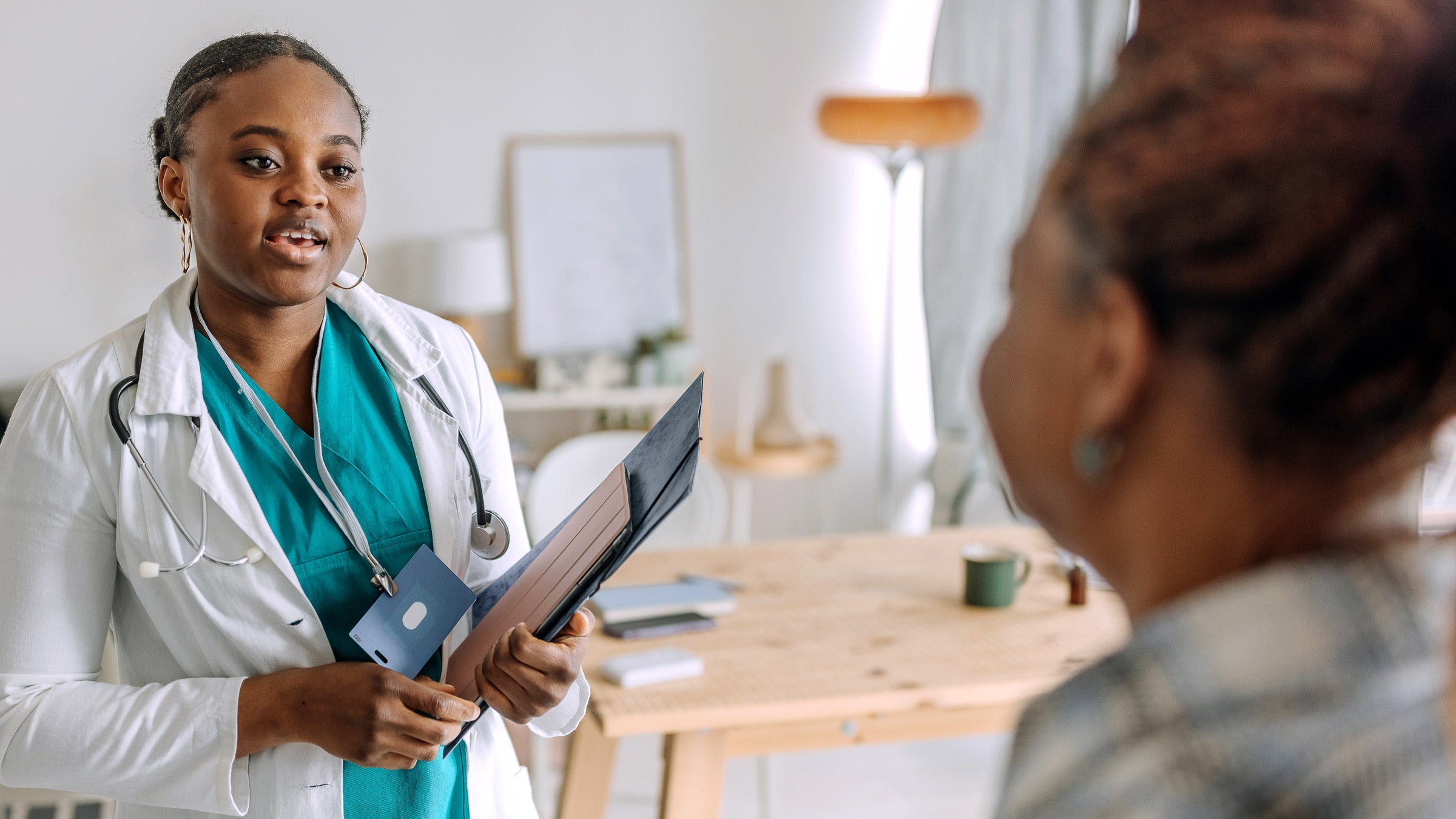 Black health: Eczema: hcp talking to patient 1473194801