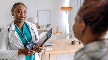 Black health: Eczema: hcp talking to patient 1473194801