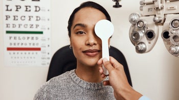 Health: Eye care: woman getting eye checkup 1305317626