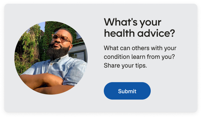 Health advice desktop CTA.
