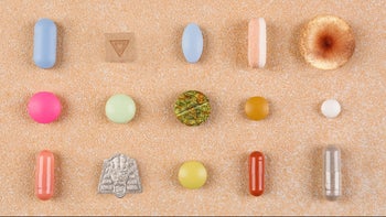 Health: Substance use disorder: various hallucinogen drugs tan background 1290720921
