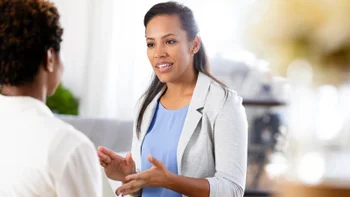 Gip receptor glp 1 receptor agonists: healthcare professional speaking to patient 1225603844