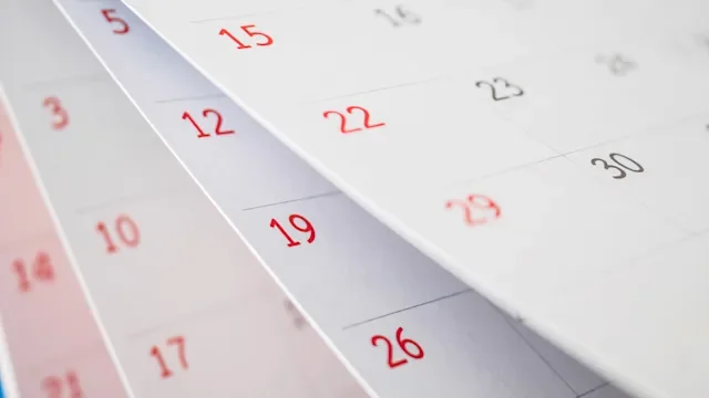 Substance use disorder: How long: cropped flipping calendar pages 1286269017