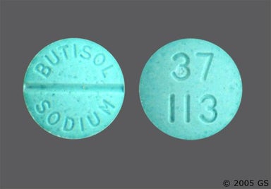 Green Round BUTISOL SODIUM - Butisol 30mg Tablet