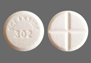 White Round OCEANSIDE 302 - Pyridostigmine Bromide 60mg Tablet