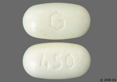 Yellow Oval 450 And G - Colestipol Hydrochloride 1g Tablet