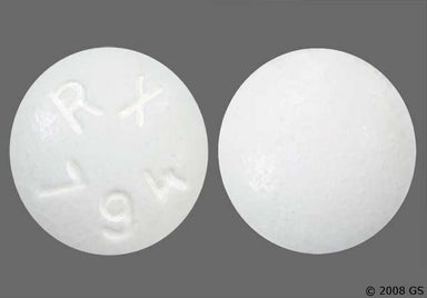 White Round RX 794 - Flecainide Acetate 50mg Tablet