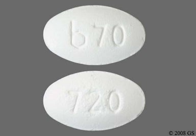 White Oval b 70 - Alendronate Sodium 70mg Tablet