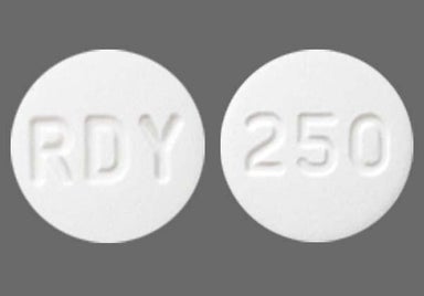 White Round Rdy And 250 - Terbinafine Hydrochloride 250mg Tablet