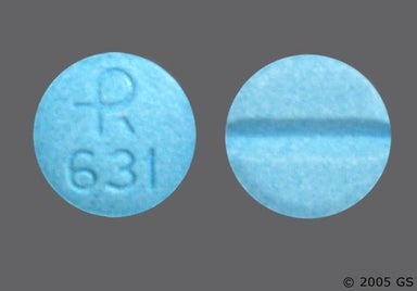 Blue Round LOGO 631 - Isosorbide Mononitrate 10mg Tablet