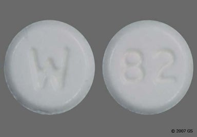 White Round 82 - Primidone 50mg Tablet