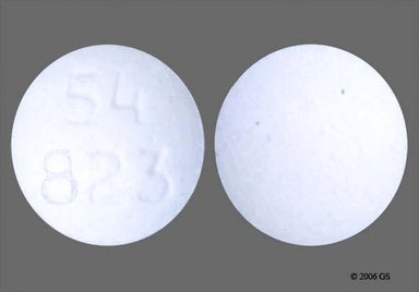 White Round 54 823 - Pseudoephedrine Hydrochloride 30mg Tablet