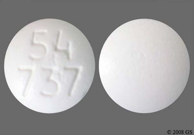 White Round 54 737 - Acarbose 50mg Tablet
