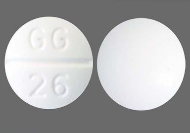 White Round Gg 26 - Isosorbide Dinitrate 10mg Tablet