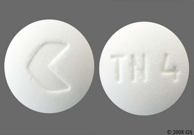 White Round TN 4 - Trandolapril 4mg Tablet