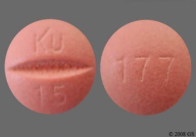 Peach KU 15 - Moexipril Hydrochloride 15mg Tablet