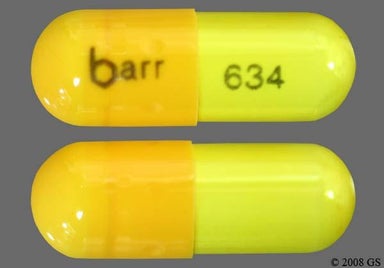 Yellow Barr 634 - Danazol 100mg Capsule