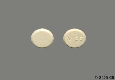 Yellow Round M 35 - Chlorthalidone 25mg Tablet