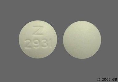 White Round Z 2931 - Methyldopa 250mg Tablet