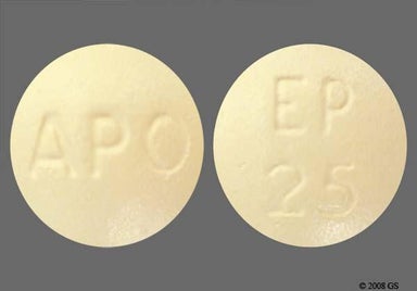 Yellow Round EP 25 - Eplerenone 25mg Tablet