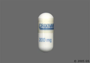 White Capsule CRIXIVAN 200 mg - Crixivan 200mg Capsule